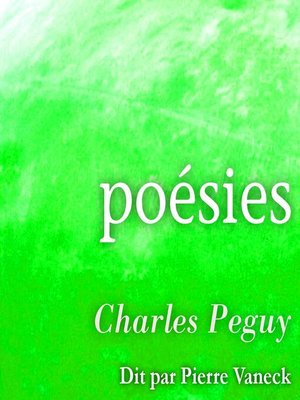 cover image of Charles Peguy
